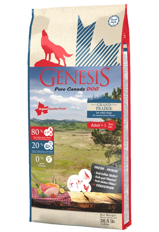 Природосъобразна суха храна за кучета Genesis Grand Prairie Exotic за кучета с изтънчен вкус