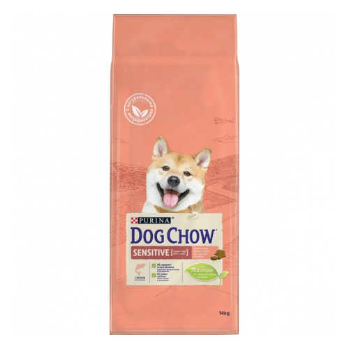суха храна DOG CHOW® Adult SENSITIVE с сьомга и ориз 14кг