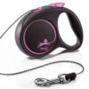 Автоматични поводи flexi Black Design XS 8кг, въже