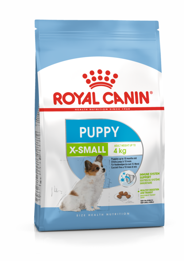 СУХА ХАРАНА ЗА ПОДРАСТВАЩИ КУЧЕНЦА ROYAL CANIN® X-SMALL PUPPY
