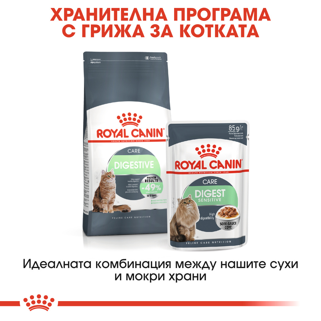 Пауч за подпомагане здравословното храносмилане ROYAL CANIN® CARE DIGEST SENSITIVE 12x85