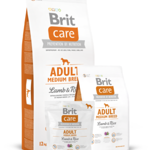 BRIT CARE ADULT MEDIUM LAMB & RICE - СУХА ХРАНА ЗА КУЧЕ С ПРЯСНО АГНЕШКО И ОРИЗ