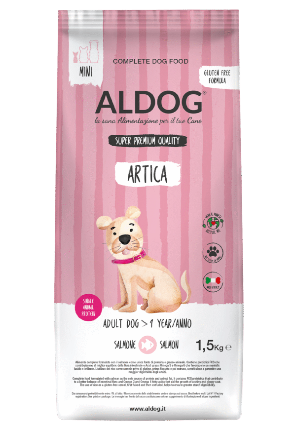 Aldog Arctica Mini - безглутенова, суперпремиум формула със сьомга и ориз