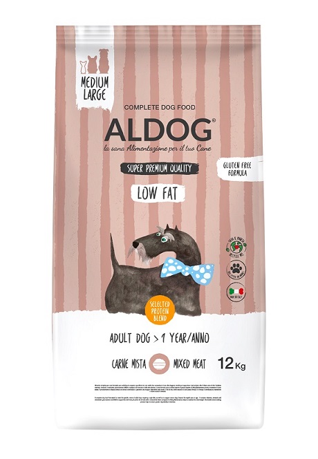 Aldog Low Fat Medium/Large - нискокалорична, суперпремиум формула за кучета с намалени енергийни нужди