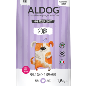 Aldog Pork Mini - безглутенова, суперпремиум формула със свинско и ориз