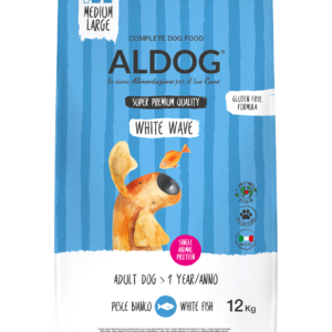 Aldog White Wave Medium/Large - безглутенова, суперпремиум формула с бяла риба и ориз